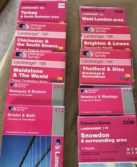 Job Lot 10 X Ordnance Survey Landranger Maps Circa1988-2008 Photos For Locations