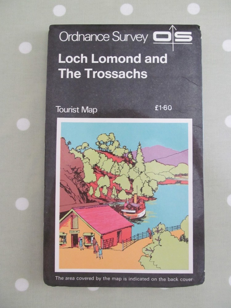 OS MAP LOCH LOMOND & THE TROSSACHS VINTAGE 1979 TOURIST MAP ORDNANCE SURVEY