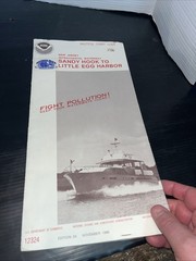 Vtg Intracoastal Sandy Hook To Little Egg Harbor Nautical Chart NOAA 1986
