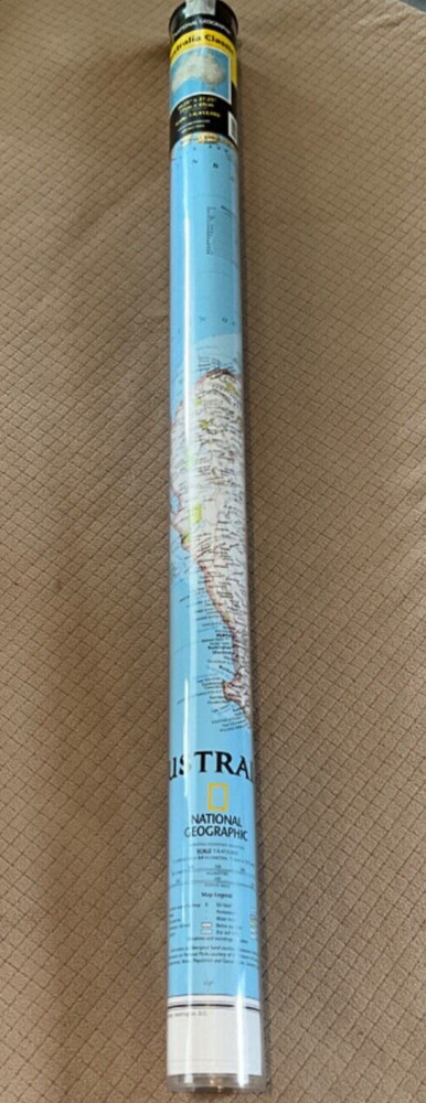 NATIONAL GEOGRAPHIC: AUSTRALIA CLASSIC WALL MAP 30.25”x27.25” 2015