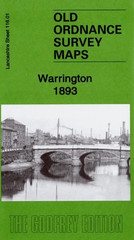 MAP OF Warrington 1893 Lancashire Sheet 116.01 NEW 9781787212749