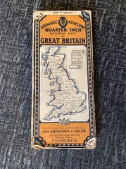 Bartholomews Quarter-Inch AA Motoring Map of Great Britain – No.1 of 23 – 1929
