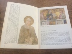 First Edition ASSISI Italian Illustrated Colour Tourist Guide Book Fold Out MAP