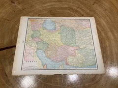 1895 Peoples Family Atlas Maps Greece, Central Asia, Persia