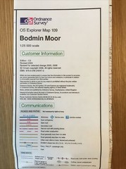 2008 Ordnance Survey Explorer Map 109 Bodmin Moor (incl Camelford & Liskeard )