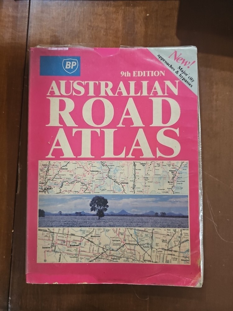 BP Australian Road Atlas 9th Edition 1990 Maps Street Directory