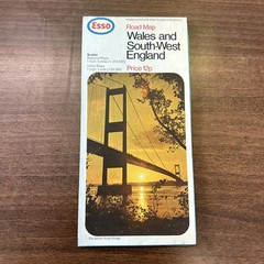 ESSO PETROL MAP – Wales and South West England – No 3 1972