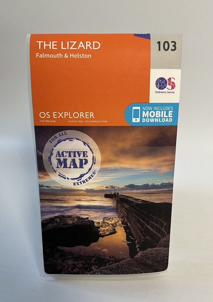 Ordnance Survey Explorer Map 103 The Lizard, Falmouth & Helston Cornwall