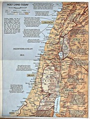 July 1972 National Geographic Society CULTURAL MAP – PEOPLES OF MIDDLE EAST