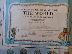 Vintage Stanford’s General Map of The World