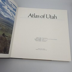 Vintage Atlas of Utah 1981 Hardcover Geography History Reference Maps BYU Press