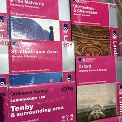Oxford Cheltenham Worcester LANDRANGER OS ORDNANCE SURVEY MAPS JOB LOT BUNDLE 18