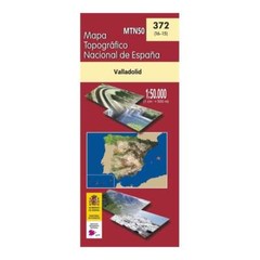 Spain map 0372 (372) Valladolid hiking walking cycling topographic 1: 50K