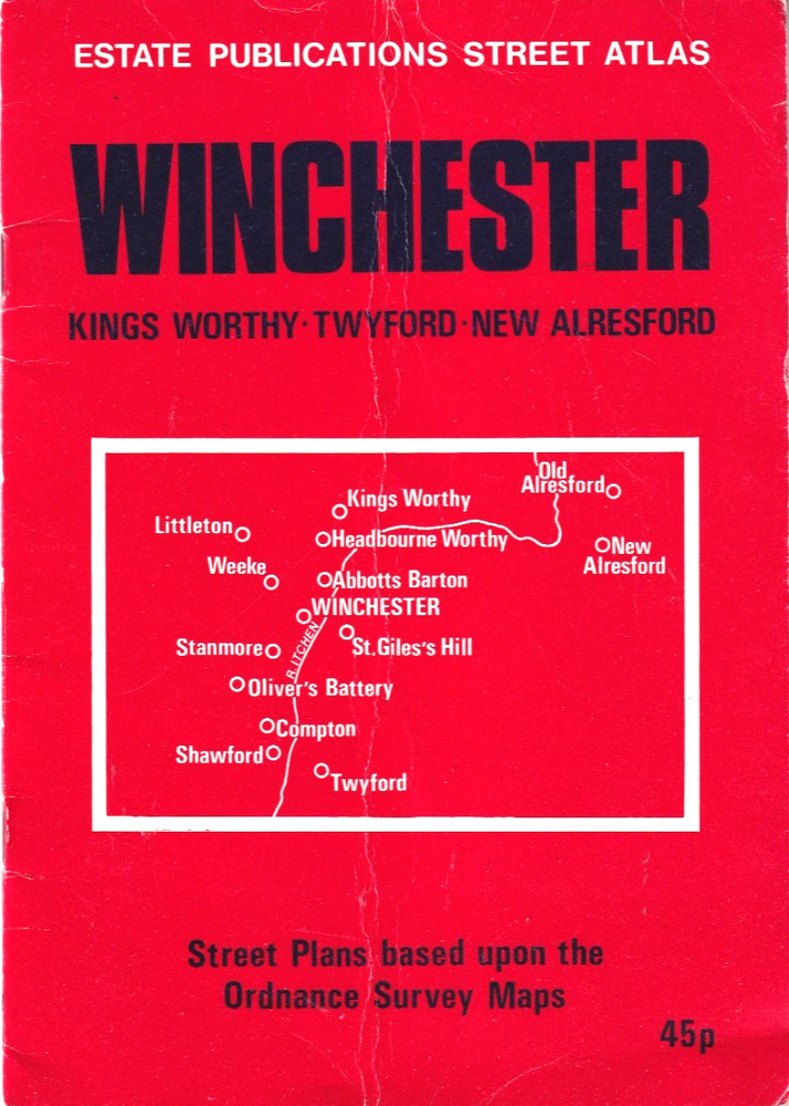 WINCHESTER, Kings Worthy, Twyford, New Alresford – STREET PLANS (vintage)