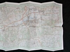 Sevenoaks and Westerham Map Folding Ordnance Survey Pathfinder 1208 (TQ 45/55)
