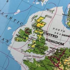 17″ x 22″ Rand McNally Markable Map of Europe and Outline Two-Sided Pre-owned