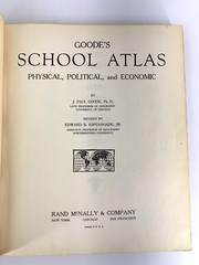 Goode’s School Atlas 1950 Hard Cover Rand McNally (Read Cond re; Covers)
