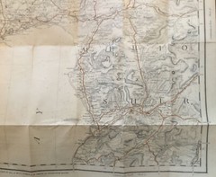 1910 Gall & Inglis, 1/2” Waterproof Cloth Map No 35. – Carnarvon Section (Wales)