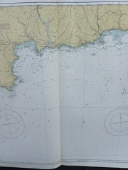 1972 Admiralty Instructional Nautical Sea Chart: Falmouth to Plymouth #1267