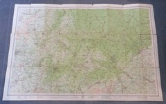 Bartholomew’s Revised Half Inch Map of Cambridge Folded Map Good Condition