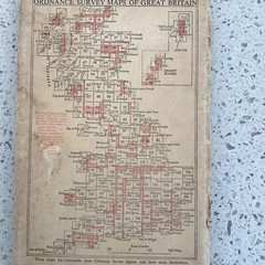 Vintage 1952 Ordnance Survey One Inch Cloth Map Cardigan Good Cond Free Postage