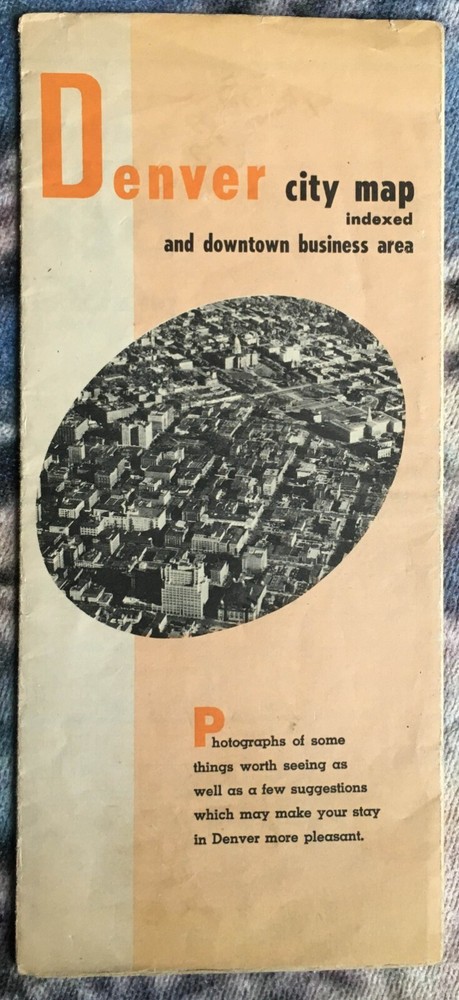 Denver street map – 1952