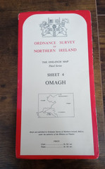 Ordinance Survey Of Northern Ireland Sheet 4 Omagh 1966. T3