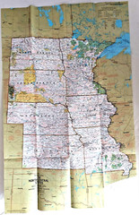 United States Regional Maps Poster National Geo Mag Close Up USA 1970s Classroom