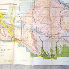 1954 Arbuckle Mountains OK Geologic Color Map Anticline Murray Pontotoc Johnston