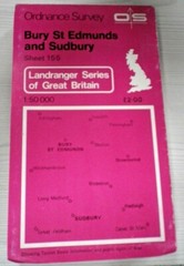 Landranger Series Ordnance Survey Map 1:50000 Sheet 155 Bury St Edmunds & Sudbur