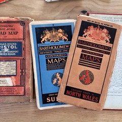Vintage Maps Assorted Bartholomew’s Geographia As Found