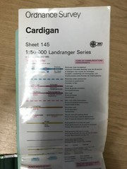 Cardigan: OS Landranger: 1:50,000 map of Britain: Sheet no. 145