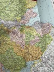 Antique vintage , rambling walking Map ,Scotland , Rare , Bartholomews
