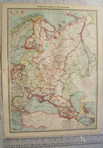 c1907 Harmsworth Plate No. 95-96 Russia in Europe & The Caucasus