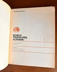 Vintage 1975 Rand McNally World Traveler’s Almanac Guide By Bill Muster