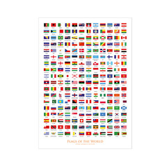 Large Scratch Off Flags Of The World A2 Poster Travel Map Gift – White Portrait