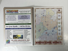 Newaygo County Michigan Land Atlas Plat Book Sportsman Guide Year 2001 by CCI