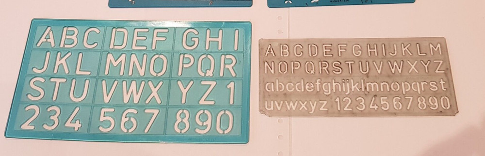 Alphabet Stencils – Set of three