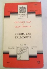 1961 Ordnance Survey Seventh Series One Inch Map 190 Truro And Falmouth