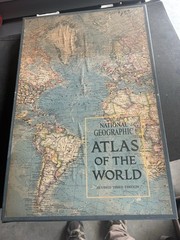 1970 ATLAS OF THE WORLD NATIONAL GEOGRAPHIC REVISED 3RD ED. OVERSIZED 19×13 VTG