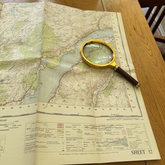 Ordnance Survey One Inch Paper Map Seventh Series Sheet 52 : Loch Awe – 1956