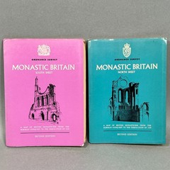 VTG 1954 Ordnance Survey Set 2 Monastic Britain Maps 10mi/in British Monasticism