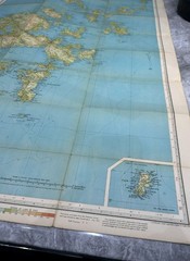 Bartholomew’s Half-inch Map of Orkney Islands. Sheet 61 Rare Vintage Map