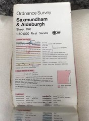 1974 Ordnance Survey First Series Saxmundham And Aldeburgh Map Sheet 156