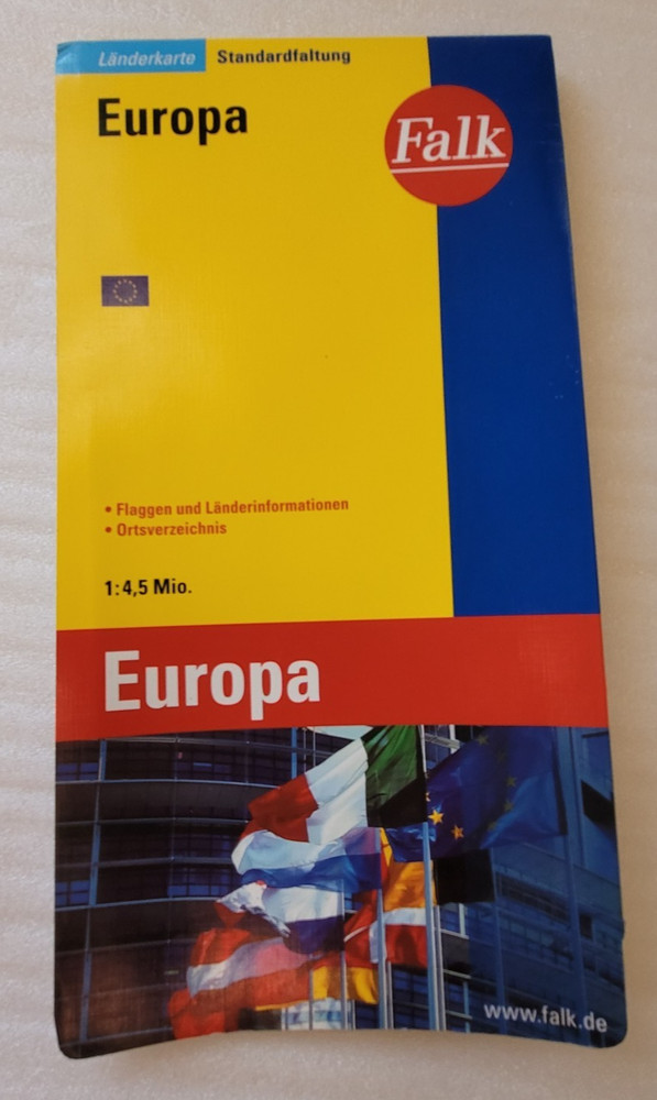 Europe, Europa, large map travel, tourist attractions