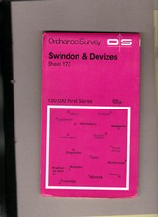 Vintage Landranger Swindon and Devizes 173 1974