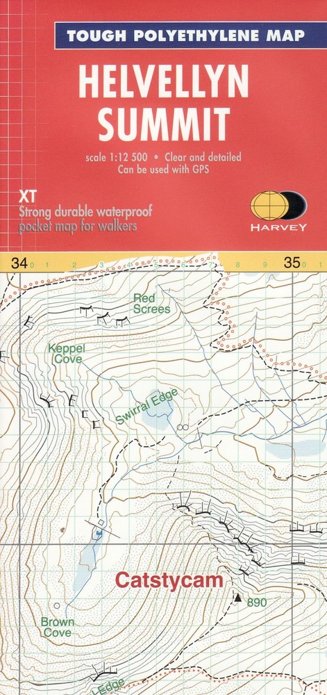 Harvey Map Services Ltd. Helvellyn Summit (Map) Summit Map (UK IMPORT)
