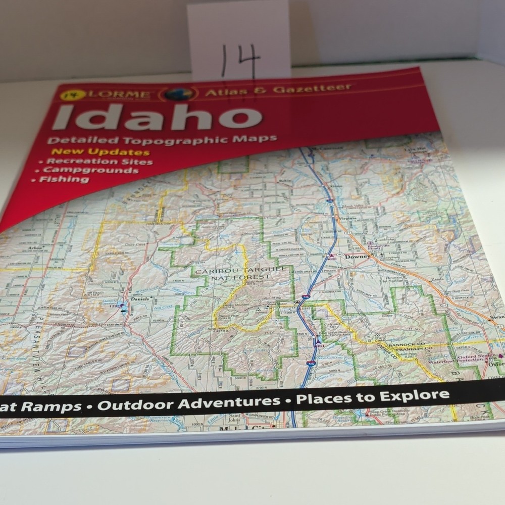 DeLorme Idaho Atlas & Gazetteer Paperback Topographic Maps Book