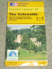 OS Ordnance Survey Outdoor Leisure 45 The Cotswolds – 1998