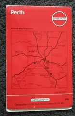 Vintage Perth Street Plan with Index Geographia 1983